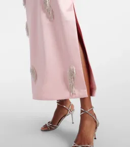 ALEMAIS Cindy Embellished Slip Dress Pink 8  for rent on The Volte - image 3