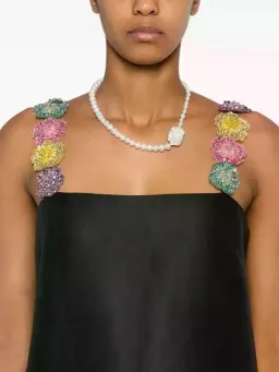 ALEMAIS Lolita Floral Beaded Mini Dress Black 10 AU for rent on The Volte - image 11