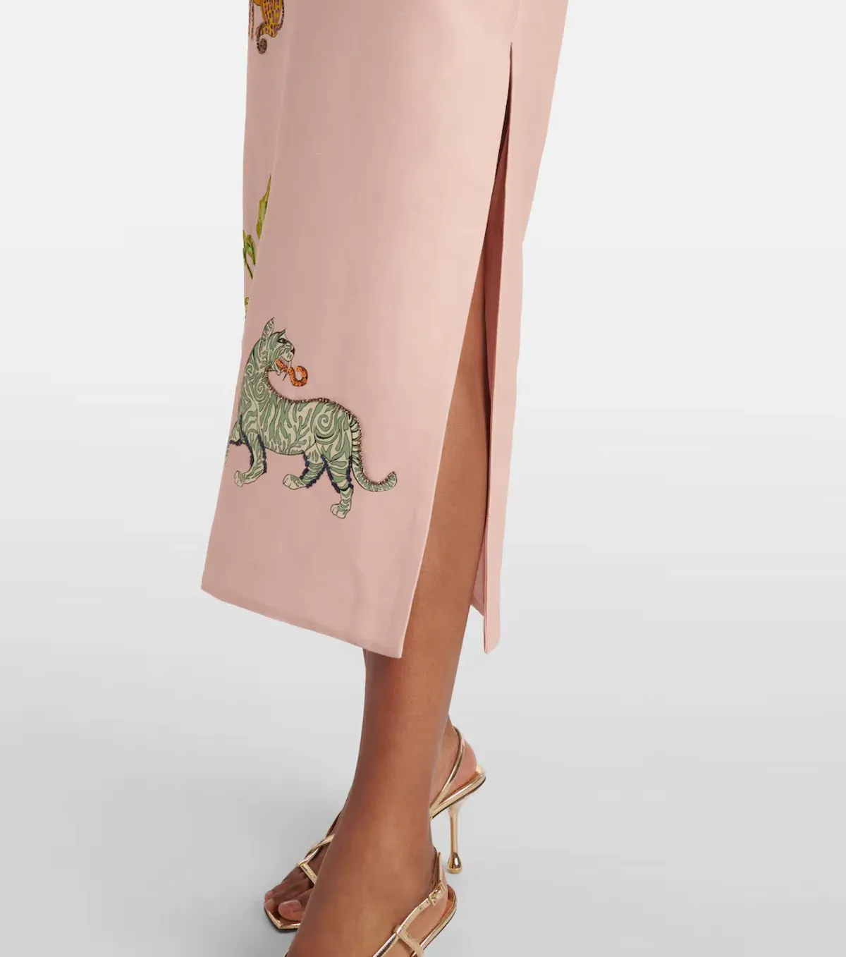 ALEMAIS Exclusive Hazel Printed Maxi Dress Pink Size 10 - Image 3