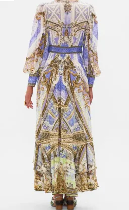 Camilla Long Button Front Dress Gilded Pleasures Size L (14) for rent on The Volte - image 2