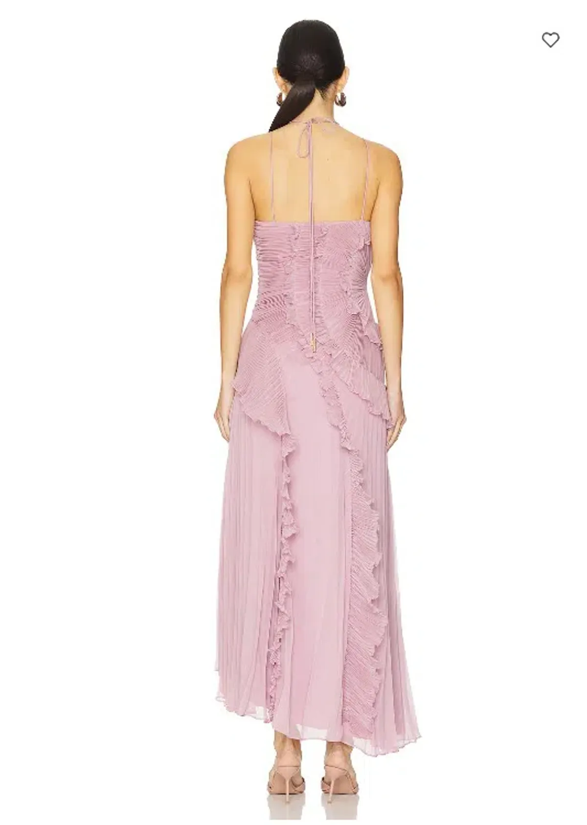 Amur Lorelie Midi Halter Gown Dress Water Hyacinth Pink Size AU 10 /US 6 - Image 3