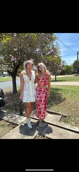 SIR THE LABEL CINTA SET TIE CROP TOP AND SKIRT SET Valentina PRINT TOP 1 SKIRT 0 for rent on The Volte - image 2