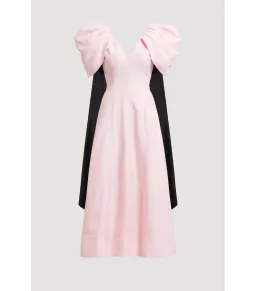 Aje Bisou Midi Dress Pastel pink Size 8 for rent on The Volte - image 5