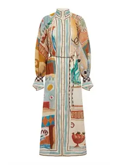 Alemais MICHELLE SHIRTDRESS Multi Size 8 for rent on The Volte - image 3