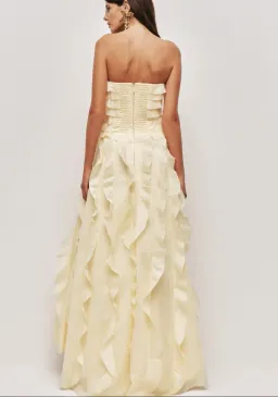 Aje Allaire Gown in Butter Yellow Size 10 for rent on The Volte - image 2