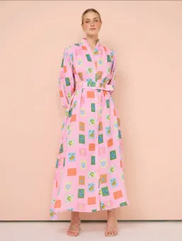 Palm Noosa Noddy Dress in Pink Emblem size 14 for rent on The Volte - image 1