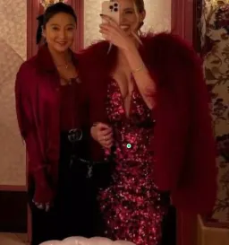 Self Portrait 3D Sequin Maxi Dress Red Size XS AU 6 for rent on The Volte - image 4