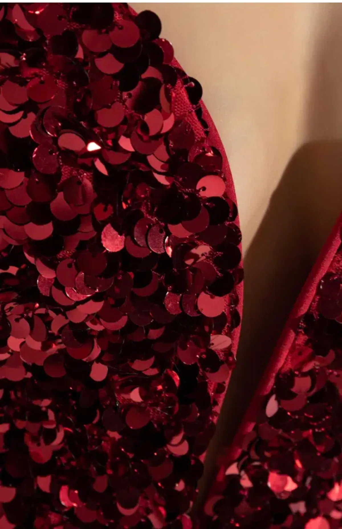 Self Portrait 3D Sequin Maxi Dress Red Size XS AU 6 - Image 7