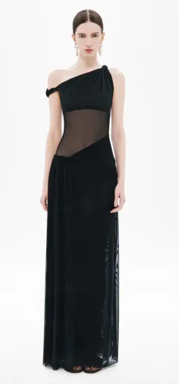 MISHA THE SISAL MESH DRESS - Black XS AU 6 for rent on The Volte - image 1