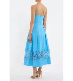 Rebecca Vallance Montreux Midi Dress Light Blue Size AU 12 for rent on The Volte - image 3