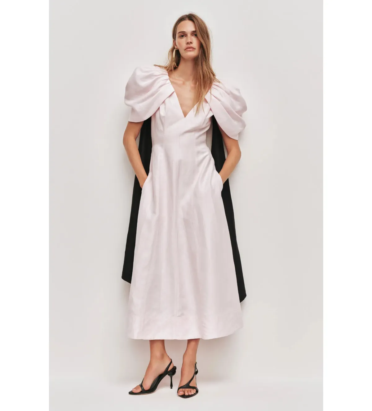 Aje Bisou Midi Dress Pastel Pink Size AU 10 - Image 1