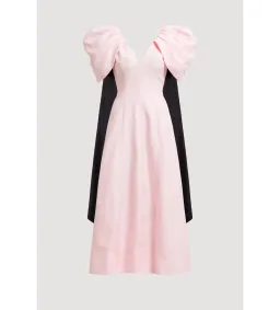 Aje Bisou Midi Dress Pastel Pink Size AU 10 for rent on The Volte - image 7