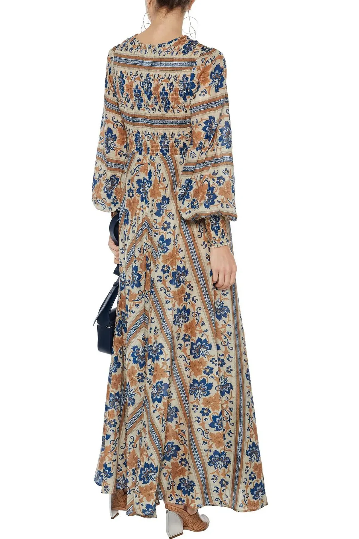 Zimmermann Castile Shirred Bodice Dress Size 0 AU 8 - Image 3