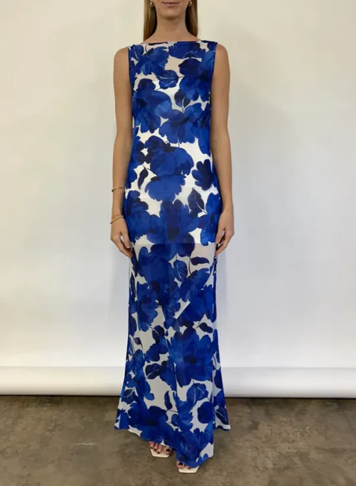 By Nicola Juno Maxi Dress in Blue Petal Size 8 - Image 6