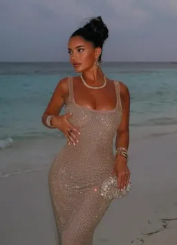 Petra Maxi Dress in Gold for rent on The Volte - image 1