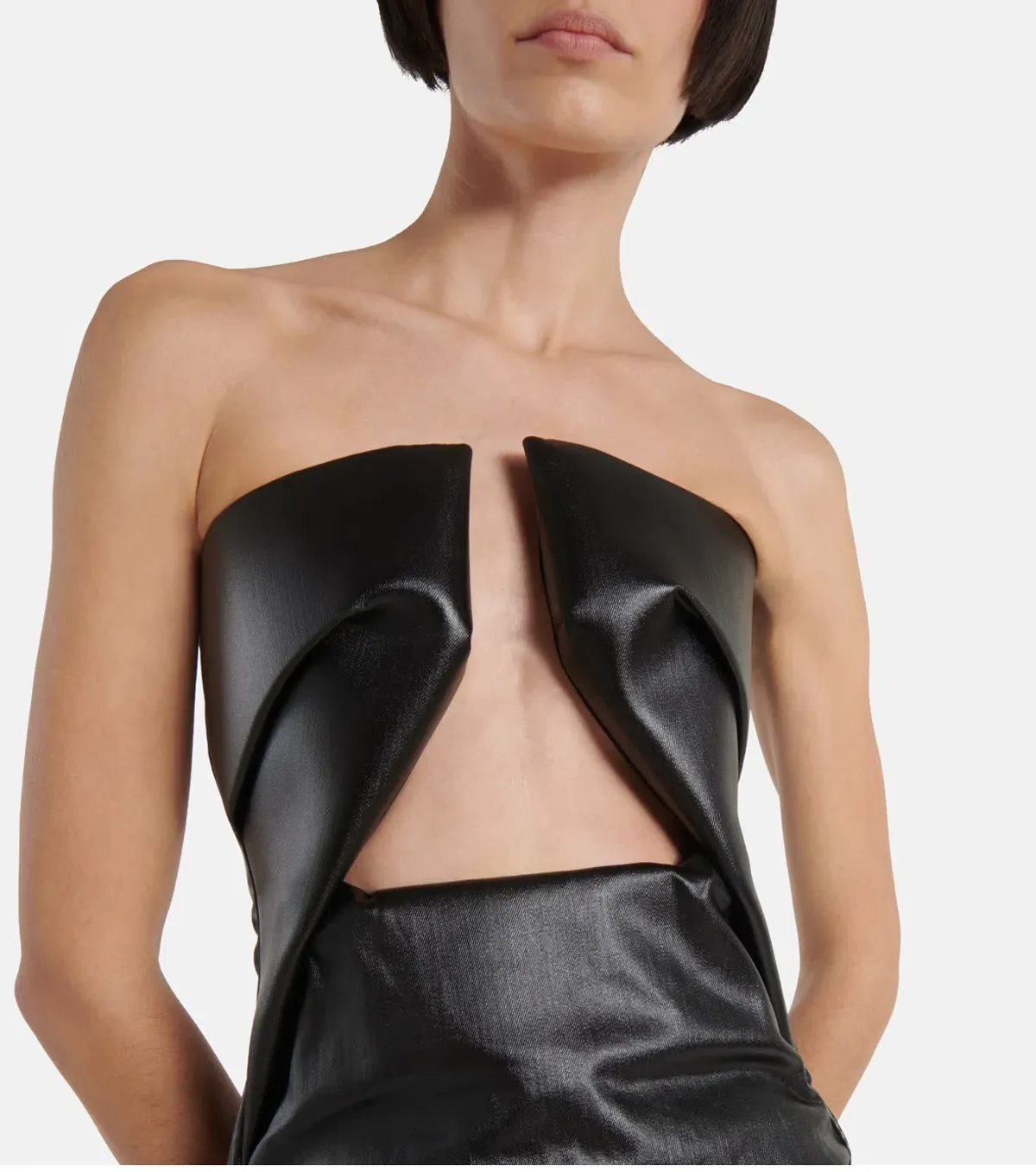 Rick Owens - Black Prong Denim Maxi Dress - Size 44 (12) - Image 2