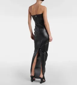 Rick Owens - Black Prong Denim Maxi Dress - Size 44 (12) for rent on The Volte - image 3