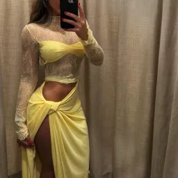 Benni Colton Midi Dress in Butter Yellow Size 6 for rent on The Volte - image 5