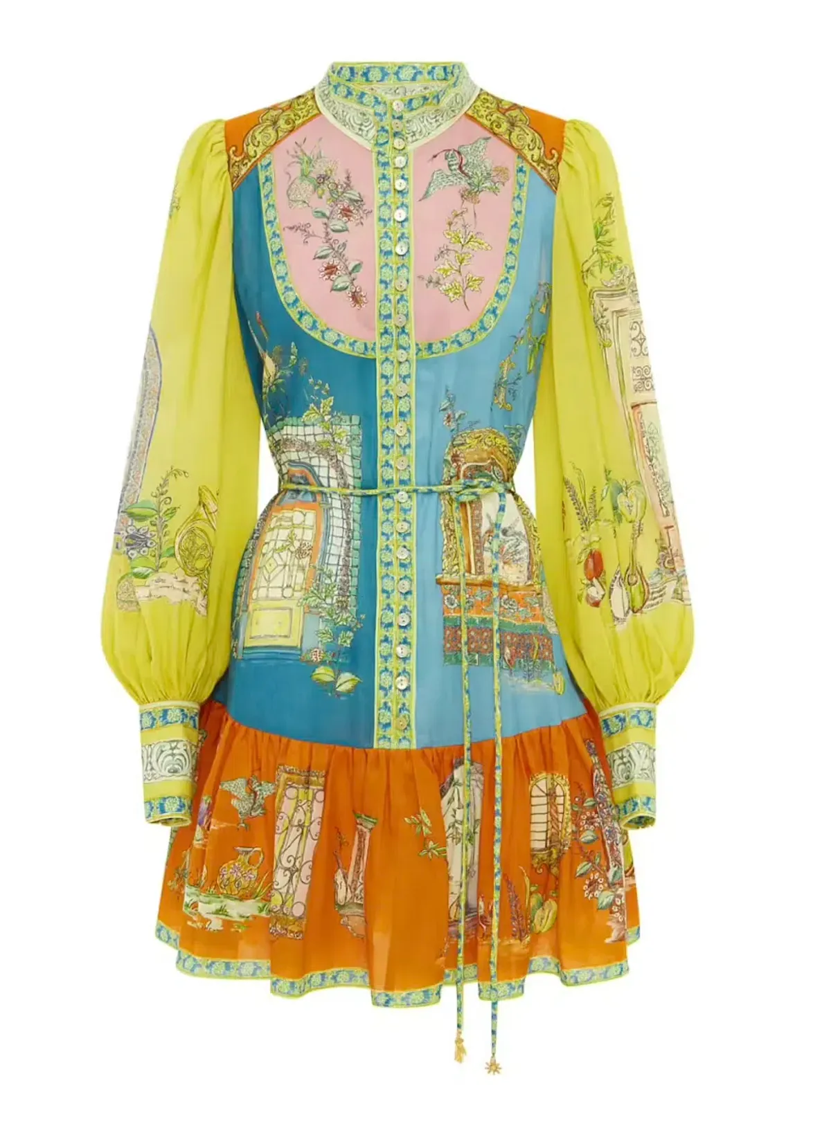 Alemais Monte Mini Dress Multi Size 6 - Image 2