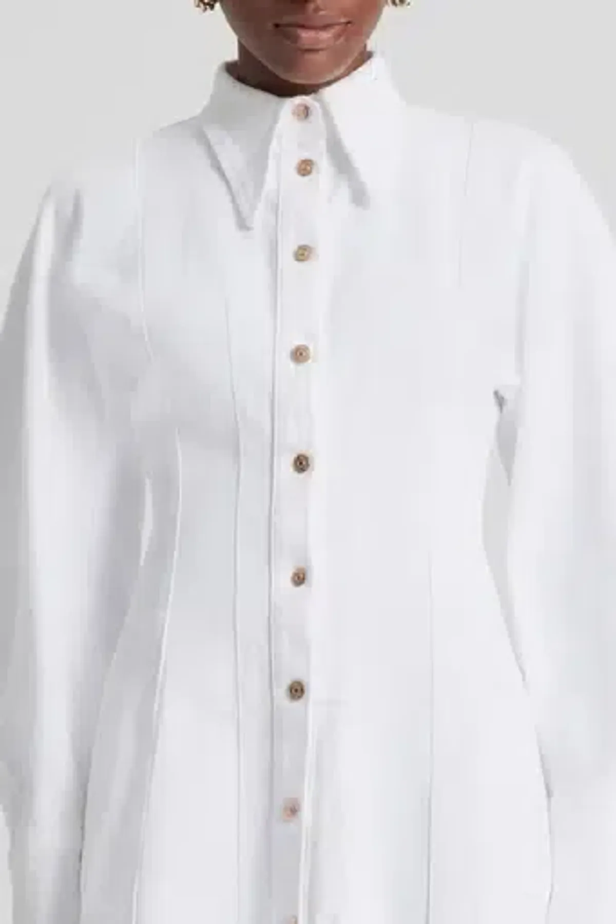 Scanlan Theodore Denim Cocoon Sleeve Mini Dress - Image 3