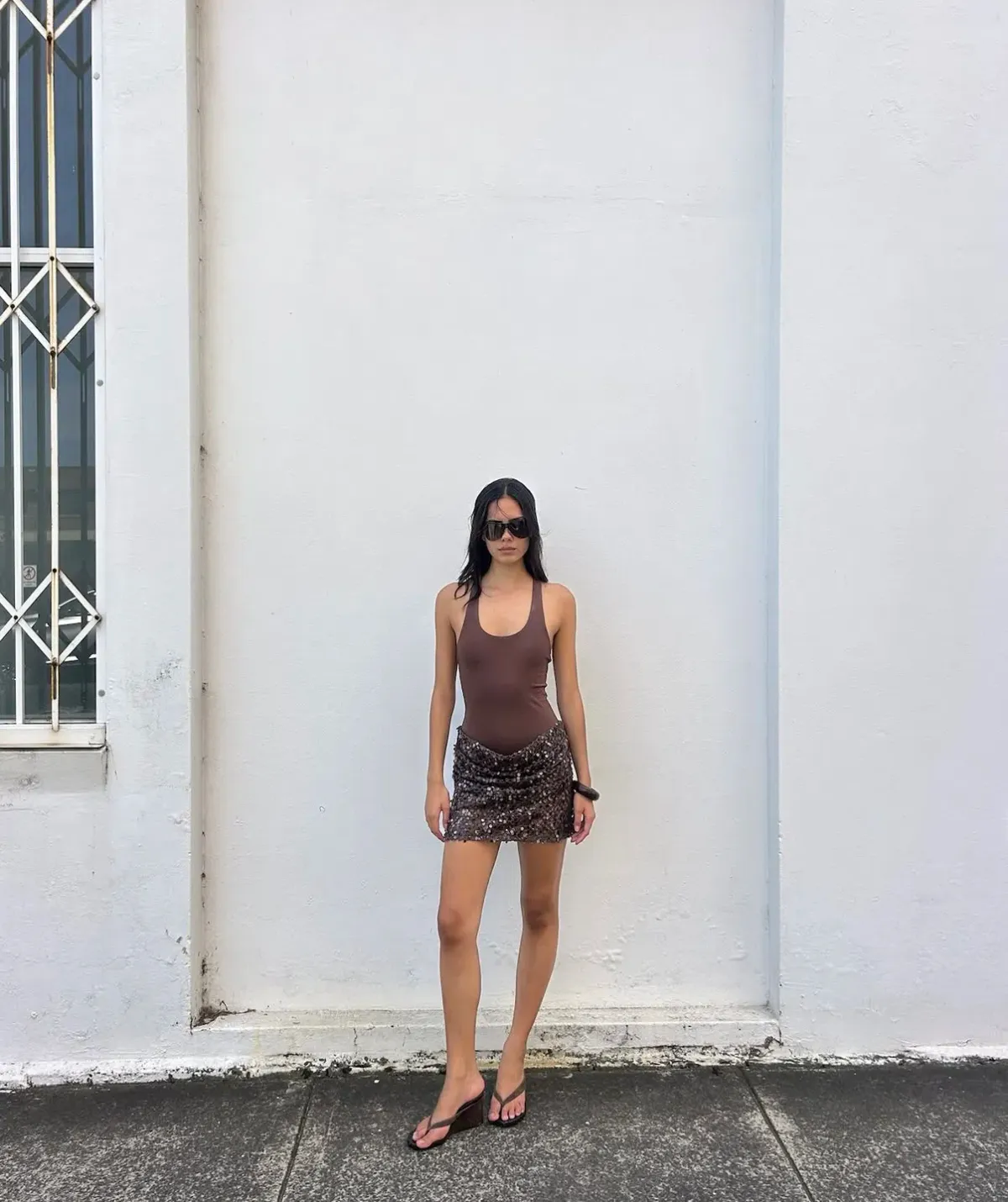 Benni Ariel Mini Dress Cocoa - Image 1