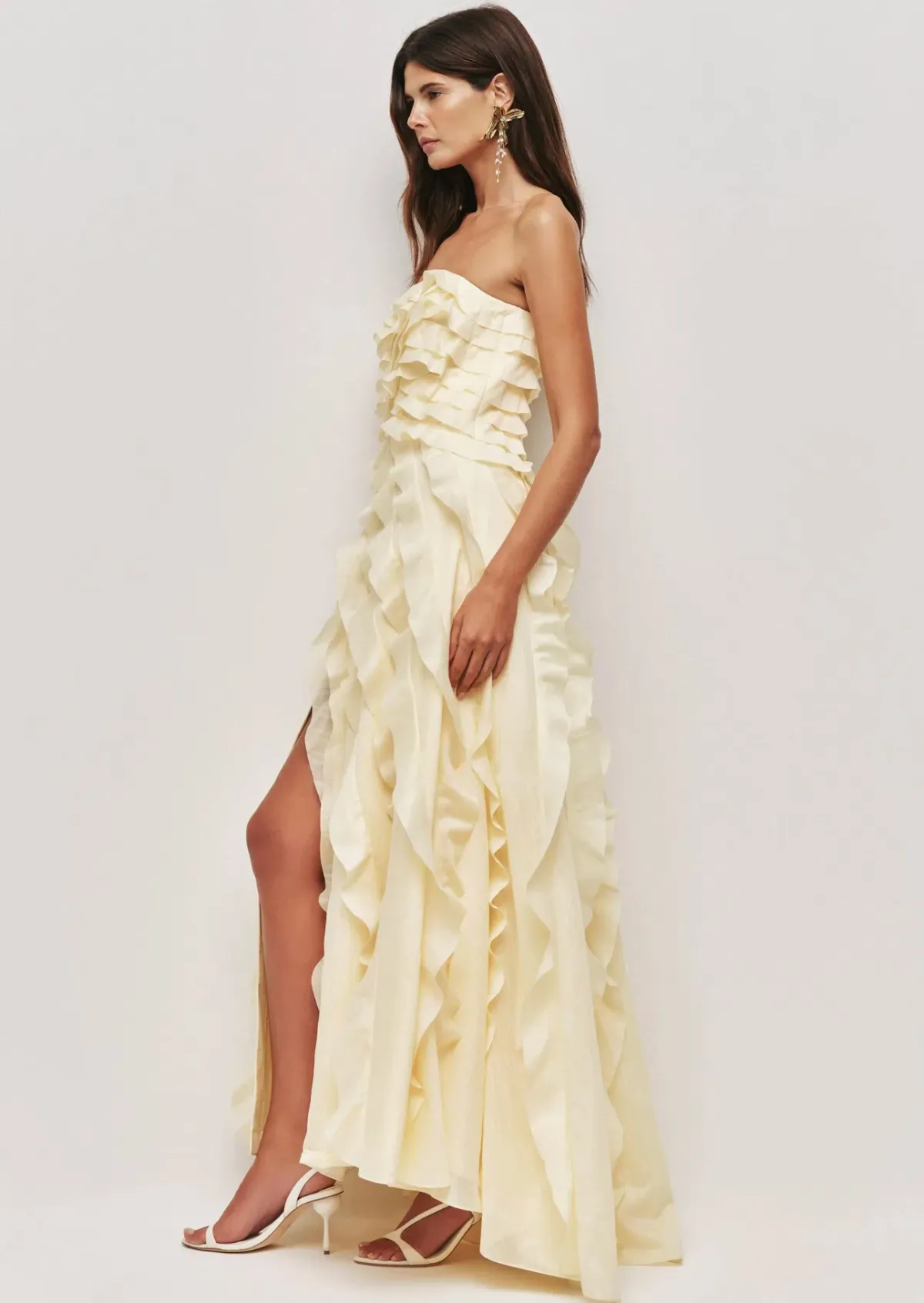 Aje allairie gown size 12 yellow - Image 2