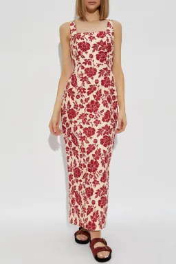 Skyla Column Dress - Scarlet Bloom for rent on The Volte - image 1