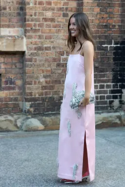 Alemais Cindy Embellished Slip Dress size 14 Pink  for rent on The Volte - image 2