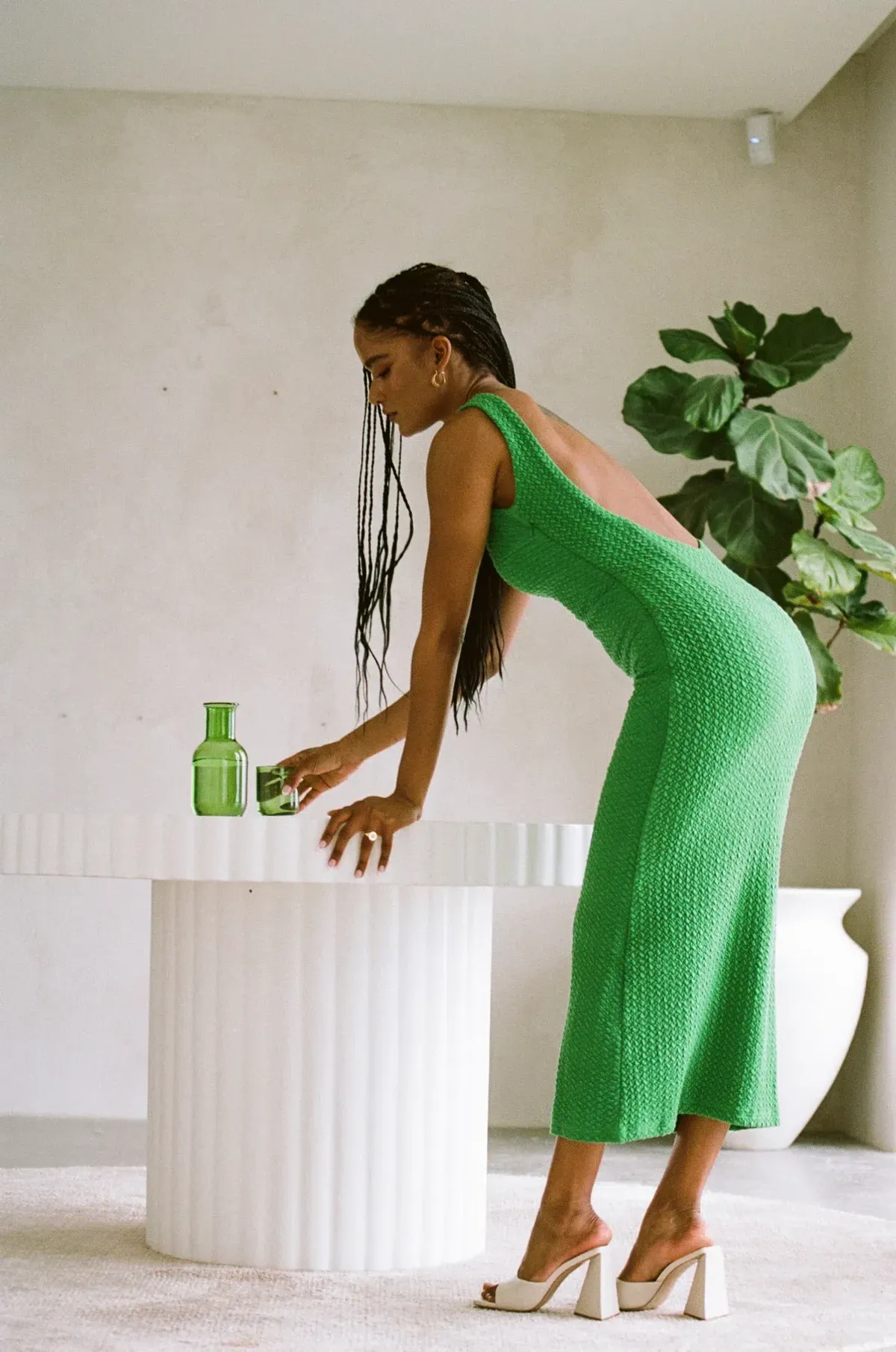 Sabo Skirt Dina Dress - Green - Image 4