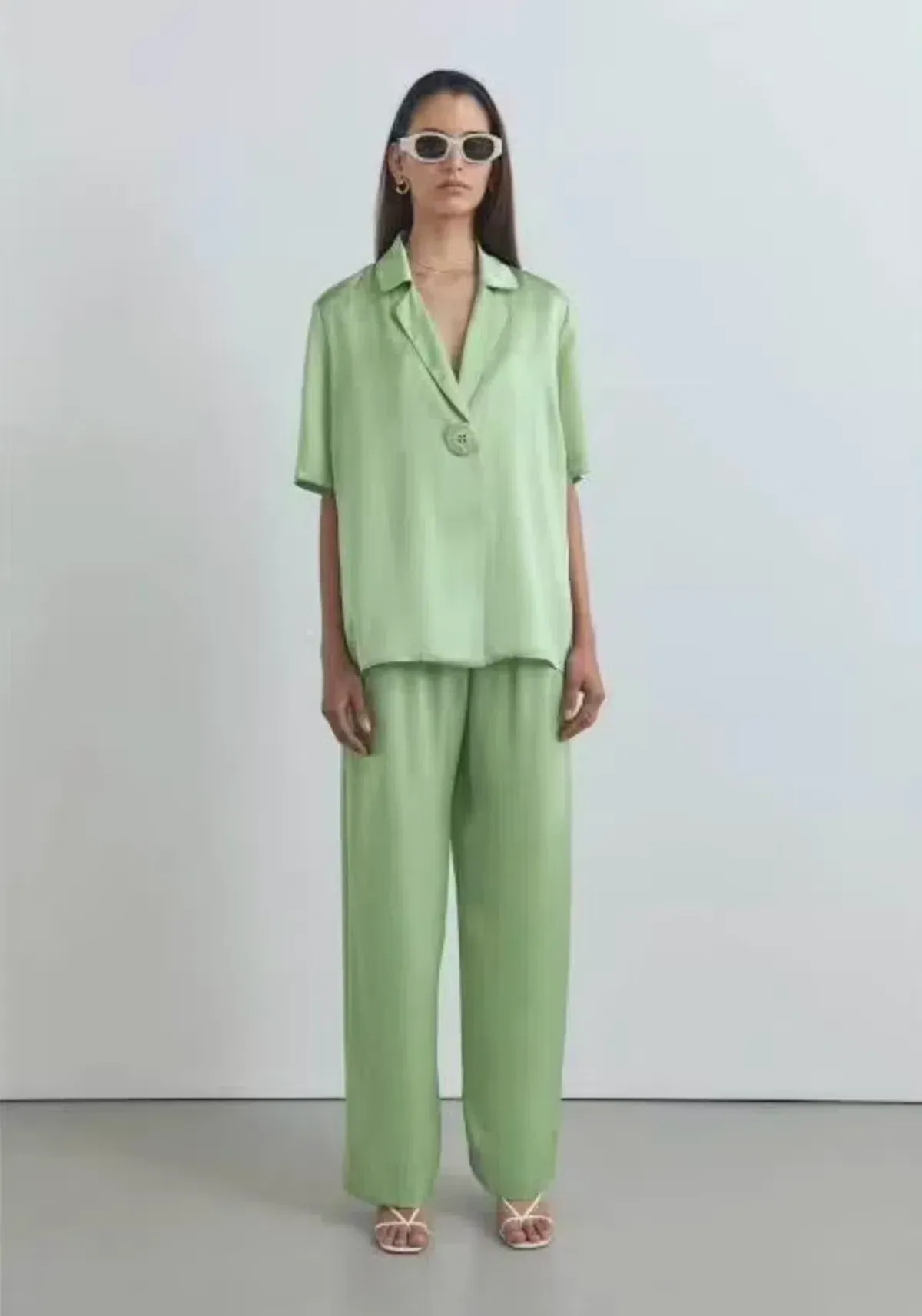 Viktoria and Woods Chorus Shirt & Pilot Pants Set Tarragon Size 0 (AU 6) - Image 3