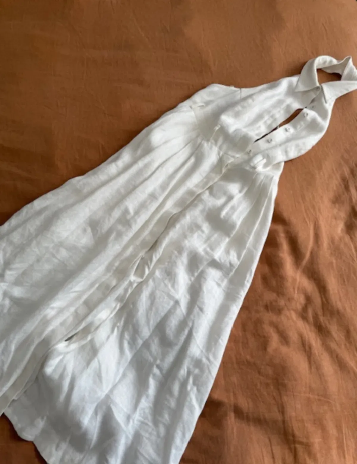 Zimmermann Primrose Halter Dress White - Image 3