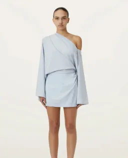 Camilla and Marc Elliot Mini Dress in BLUE HAZE - size 6 for rent on The Volte - image 1