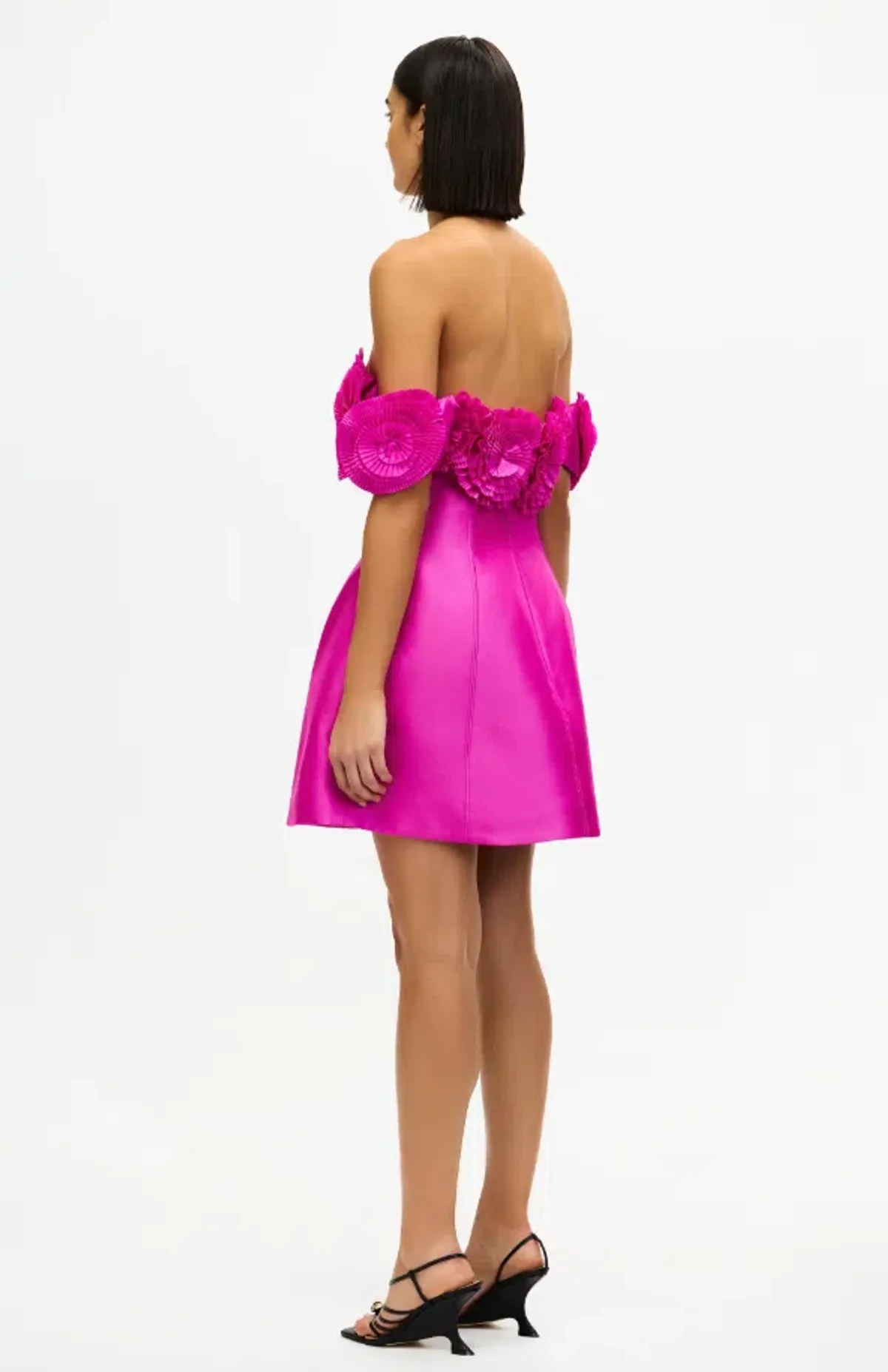 Acler Trusley Mini Dress in Violet Pink Size 12 - Image 3