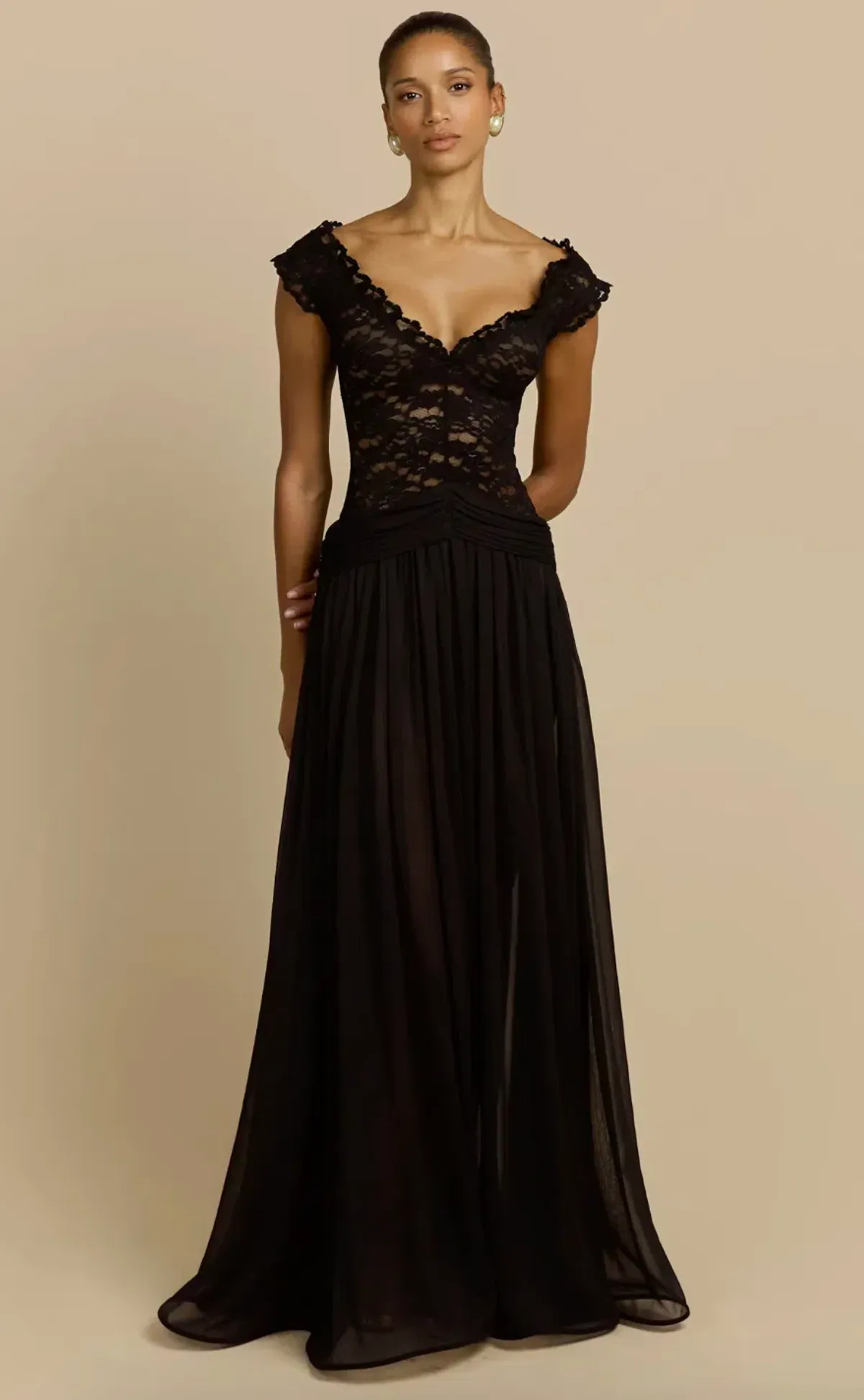 Arcina Ori, ARABELLA DRESS, black, Midi size 8 - Image 1