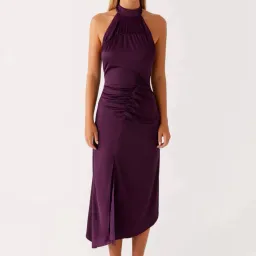 Pepermayo Purple backless halter size 6 for rent on The Volte - image 1