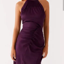 Pepermayo Purple backless halter size 6 for rent on The Volte - image 2