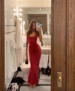 Jade Maxi Dress in Scarlet Red AU 8Jade Maxi Dress in Scarlet Red AU 8 for rent on The Volte - image 2