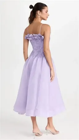 Aje Horizon Pintucked Midi Dress - size 16  for rent on The Volte - image 3