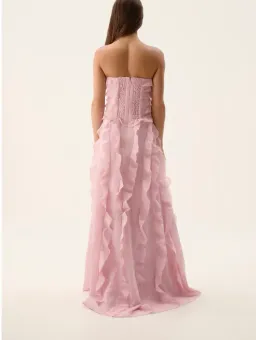 Aje Allairie Maxi Gown - Chalk Pink for rent on The Volte - image 3