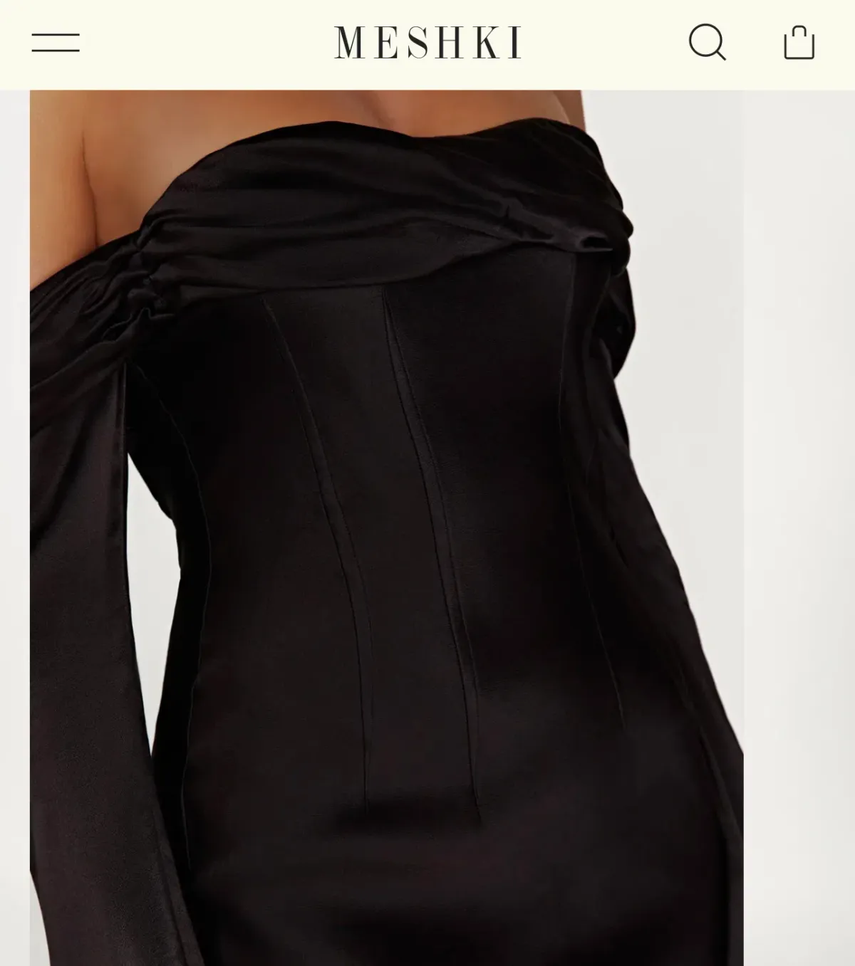 Giselle Off Shoulder Cowl Neck Maxi Dress - Black - Image 4