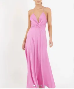 One fell swoop pink maxi dress  for rent on The Volte - image 2