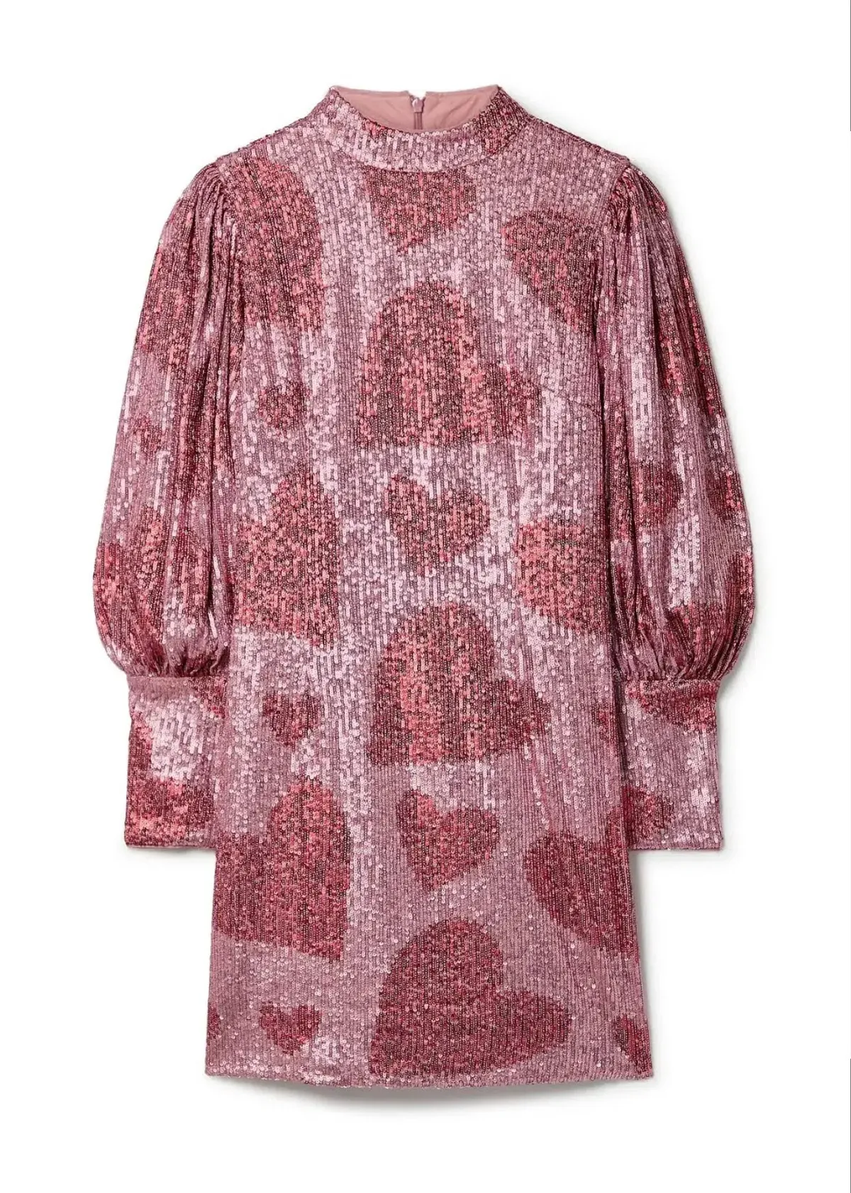 Farm Rio Hearts Sequin Mini Dress sz M - Image 2