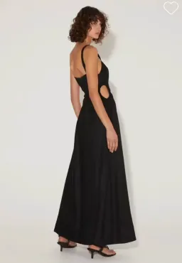 Hansen and Gretel Carlos maxi dress in black size L (AU12) for rent on The Volte - image 2