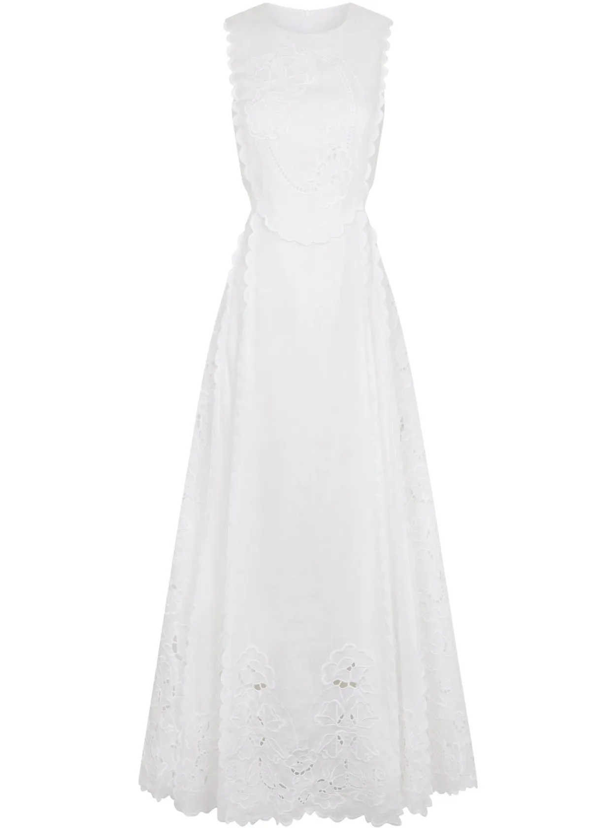 Lovaan Amelia Dress White Size 8 - Image 5