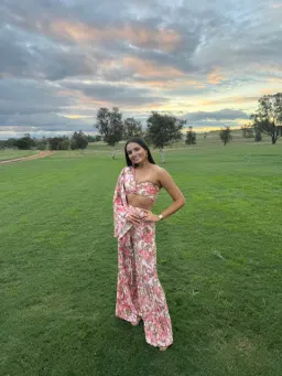 Significant Other Simone Set In Pink Sangria Floral - Size 8 for rent on The Volte - image 5