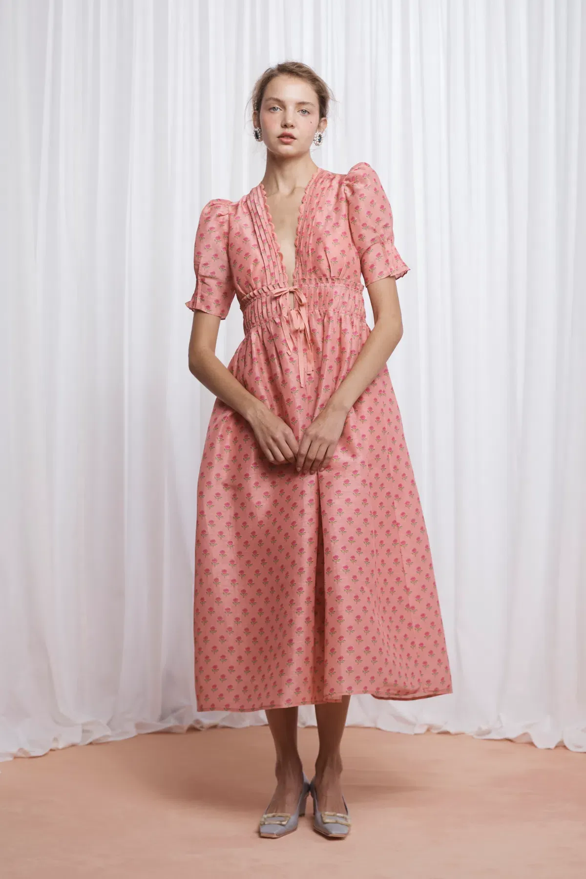 Lovaan Boehm Dress Tiny Rose Pink Size 8 - Image 1