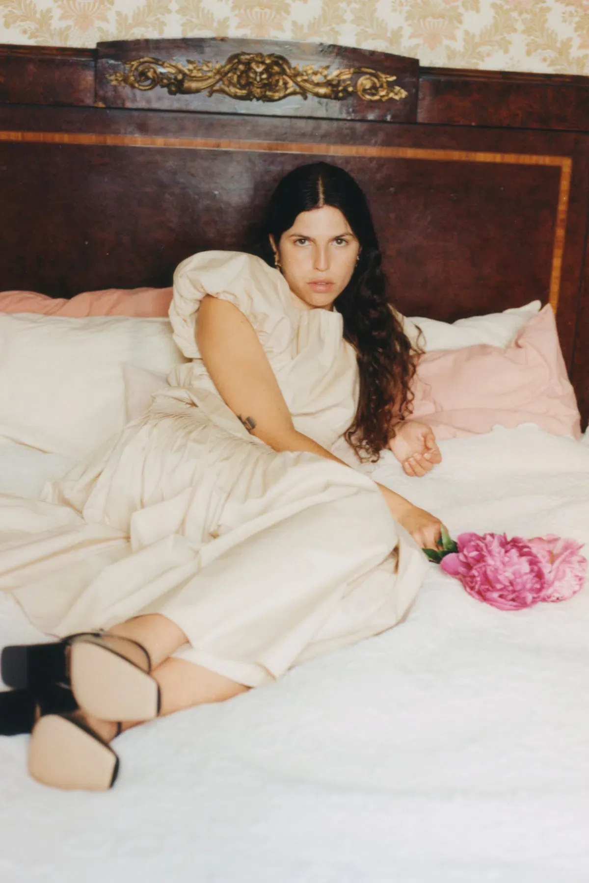 Lovaan Camille Dress Cotton Butter Size 12 - Image 3