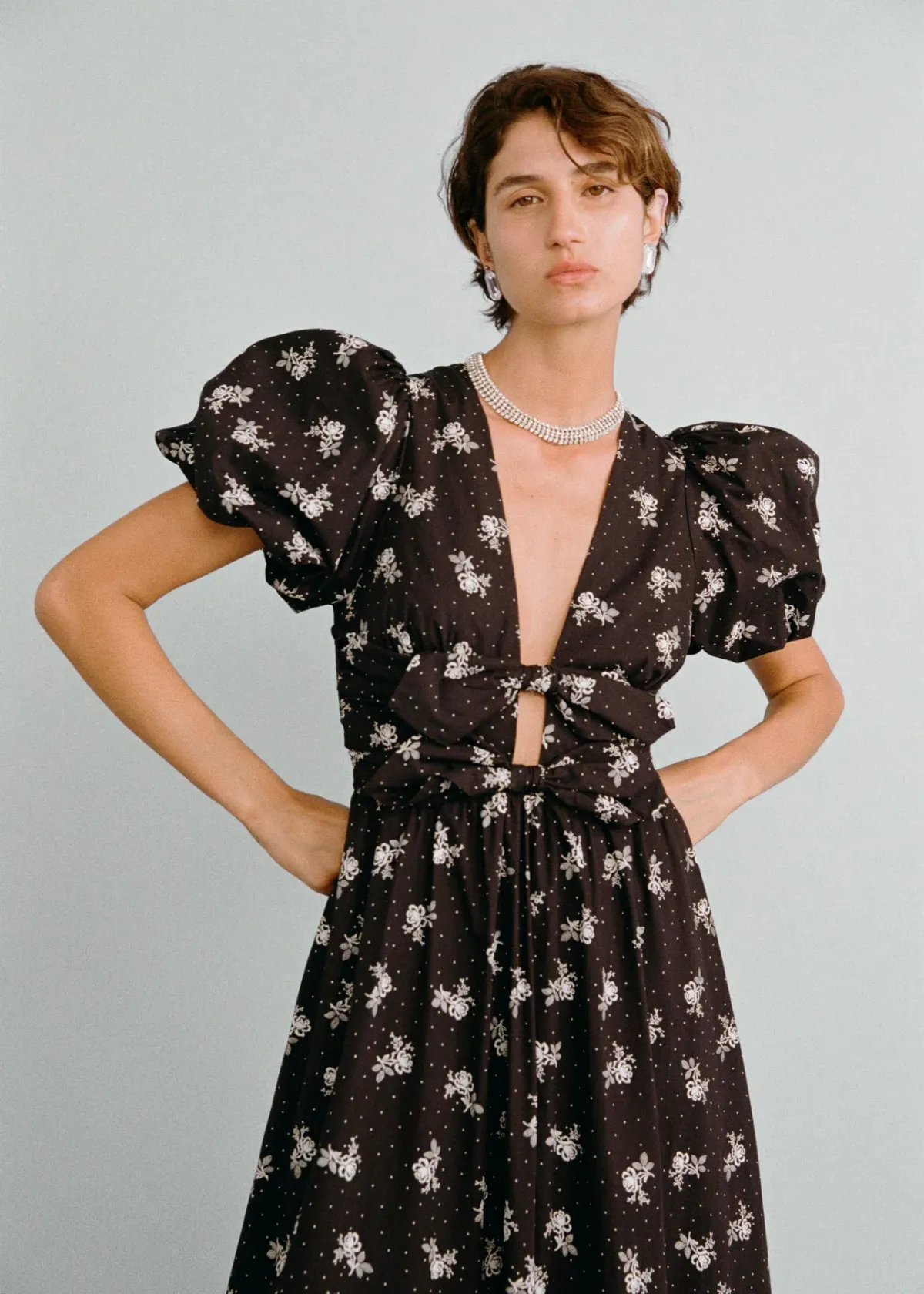 Lovaan Devon Dress Vintage Rose Black Size 12 - Image 2