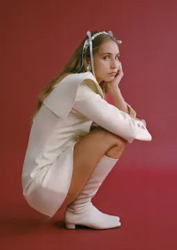 Lovaan Evelyn Dress Poly Linen Spandex Meringue Size 10 for rent on The Volte - image 8