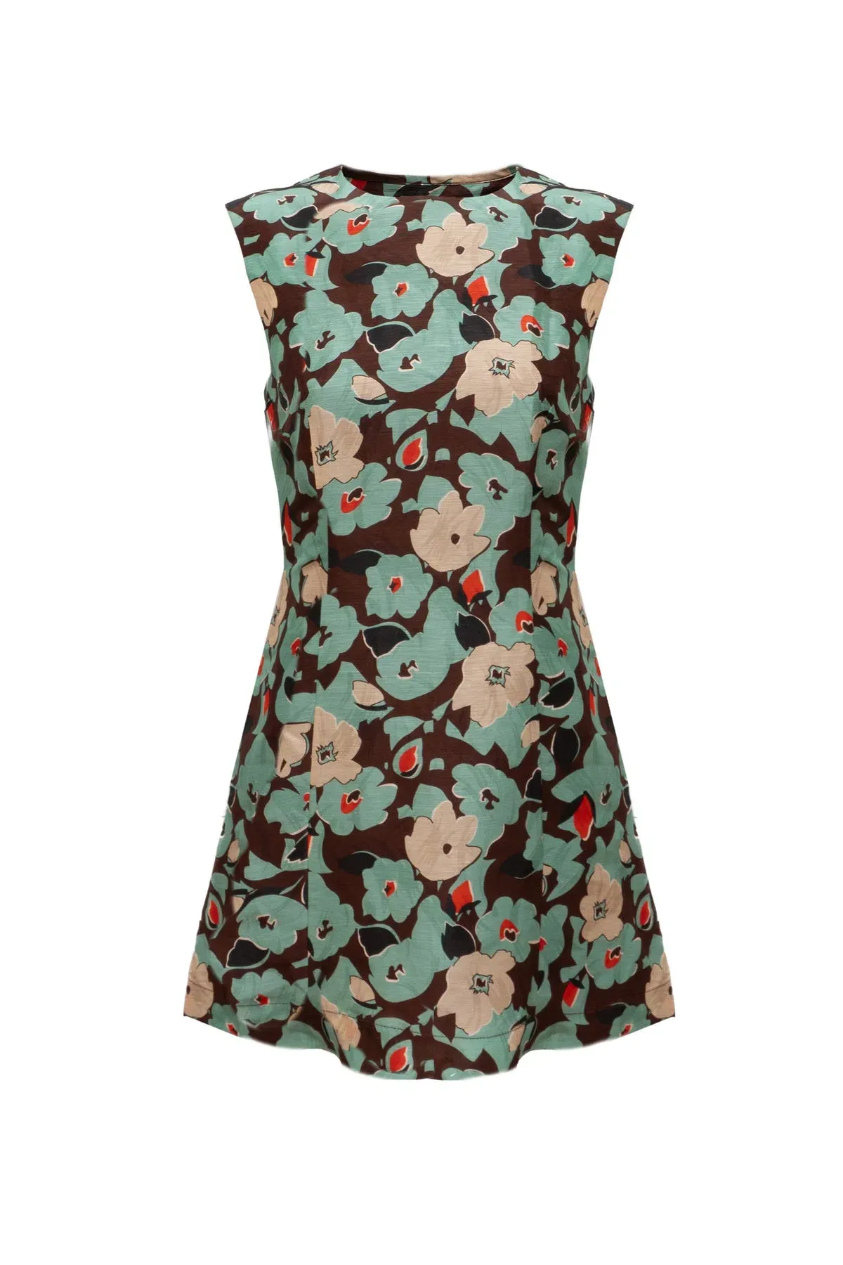 Lovaan Harper Silk Linen Green Floral Size 14 - Image 6